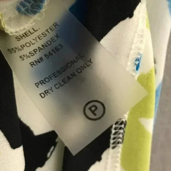 Calvin Klein Zig Zag Print Multicolored Sleeveless Knit Top Sz-Large - Picture 9 of 9